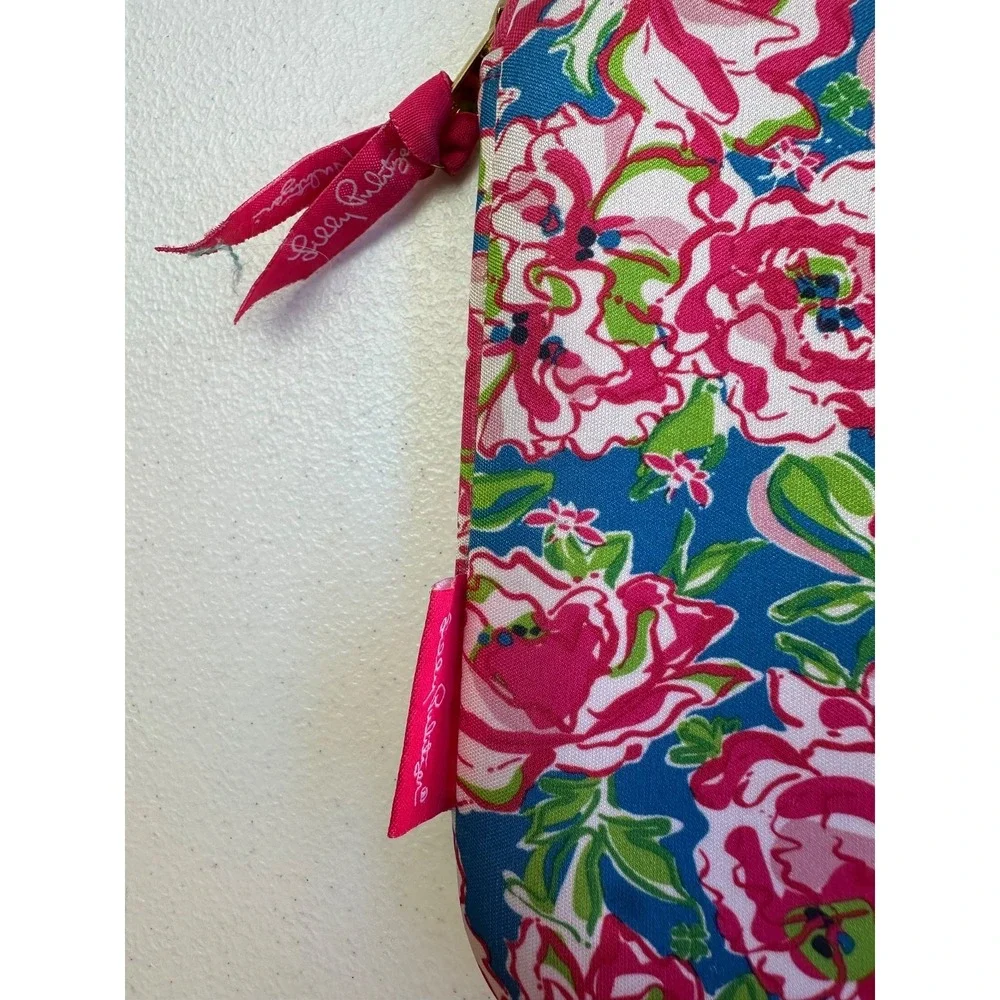 Lilly Pulitzer Neoprene Tech Sleeve Flamingo Print Padded Zip Case Resort Chic